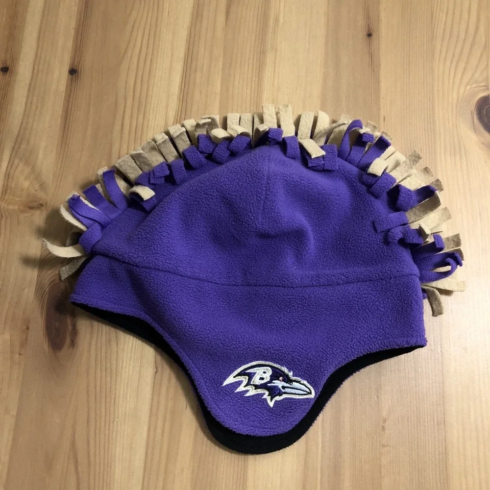 '47 Brand Baltimore Ravens Tomahawk Knit Beanie Youth Purple NFL Football